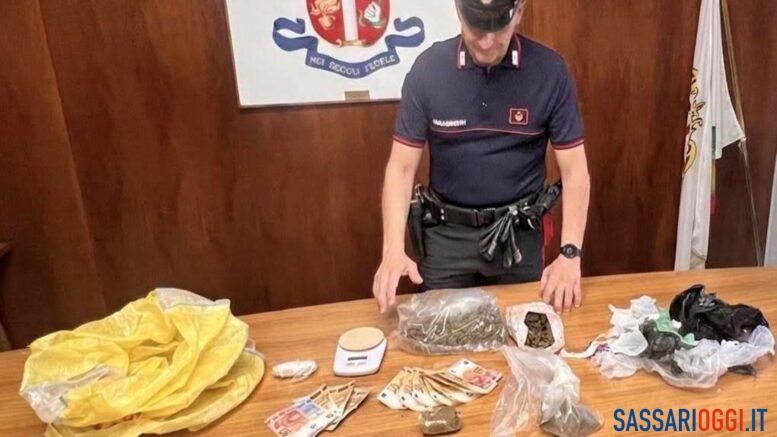 Beccato con marijuana e hashish, arrestato spacciatore a Sassari