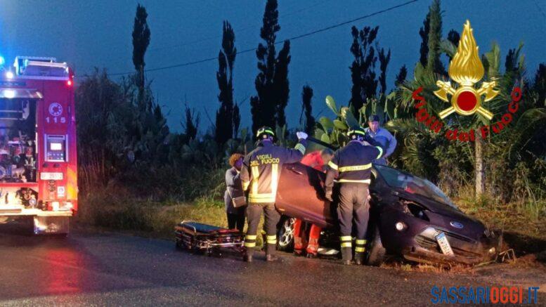 Brutto incidente sulla provinciale di Alghero, un ferito