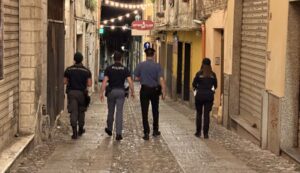 Controlli Forze dell'Ordine centro storico Sassari