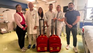 Due zaini attrezzati in dono alla terapia intensiva dell’Aou Sassari