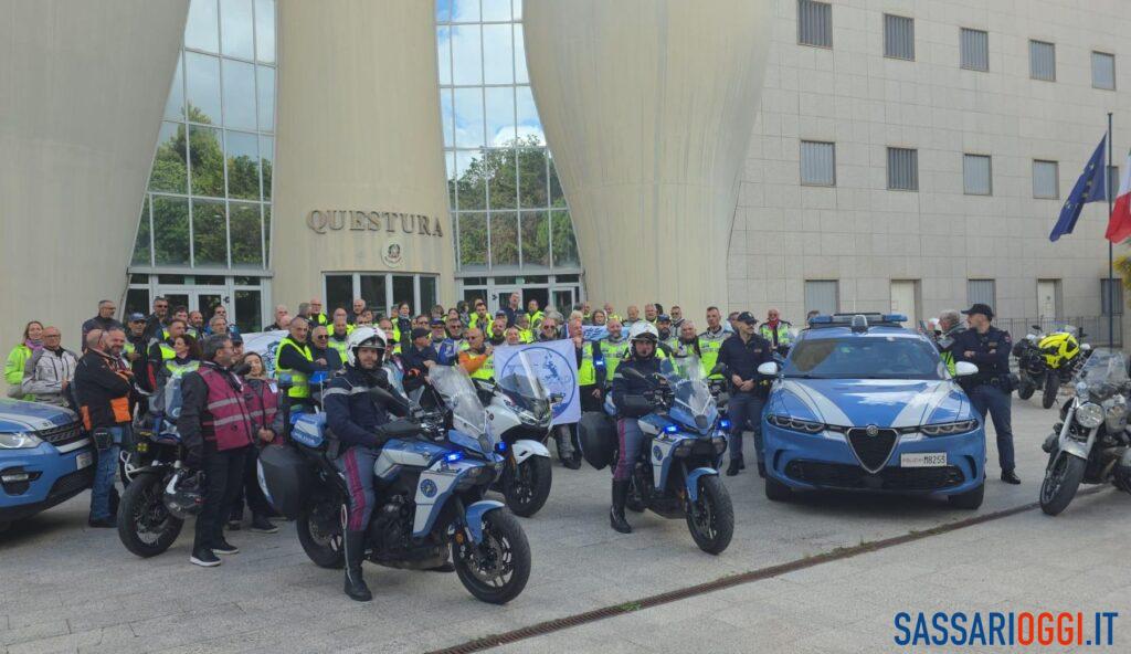 Il tour nazionale del Motoclub Polizia di Stato fa tappa nel Sassarese