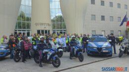 Il tour nazionale del Motoclub Polizia di Stato fa tappa nel Sassarese