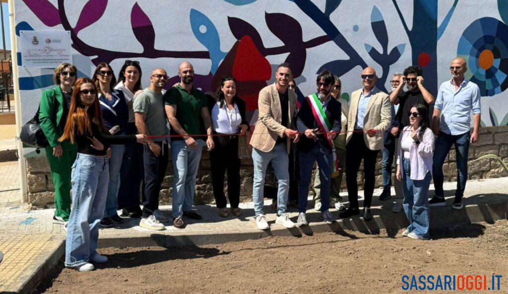 Inaugurato a Sorso il murale dell’Albero della Vita