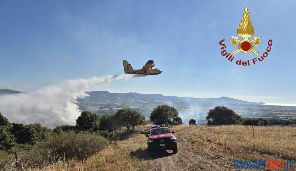 Incendio a Viddalba, inizia la conta dei danni