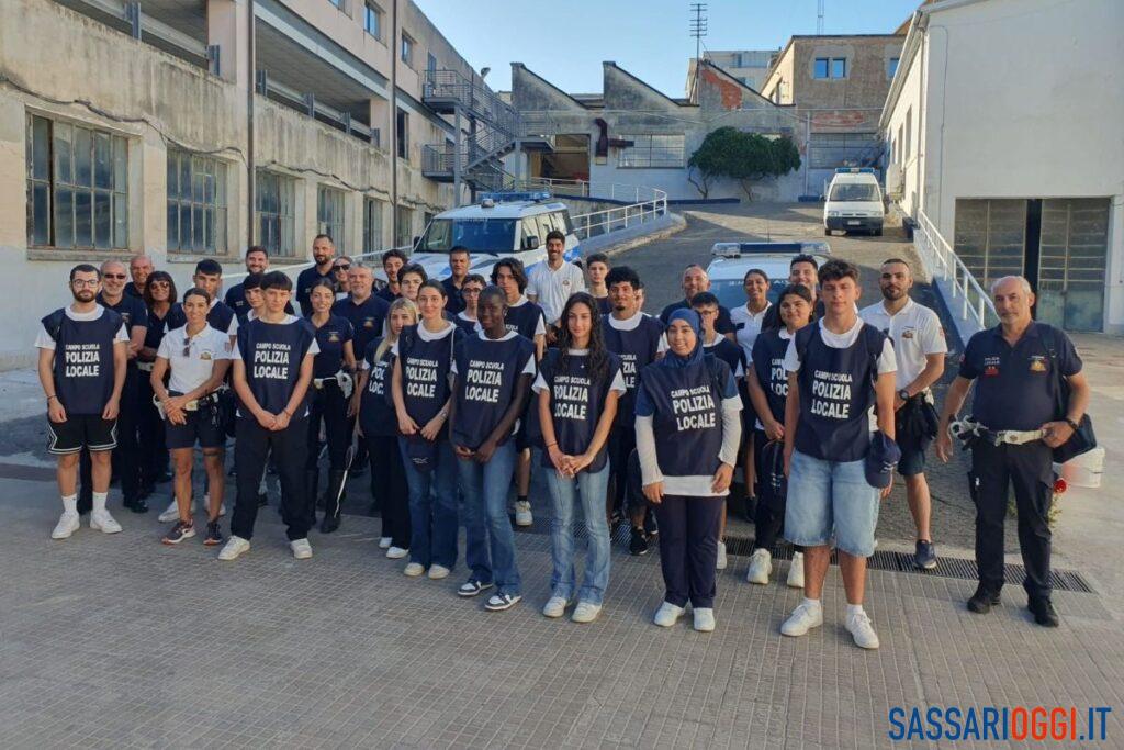 Da studenti ad agenti della Polizia locale, il campo scuola a Sassari