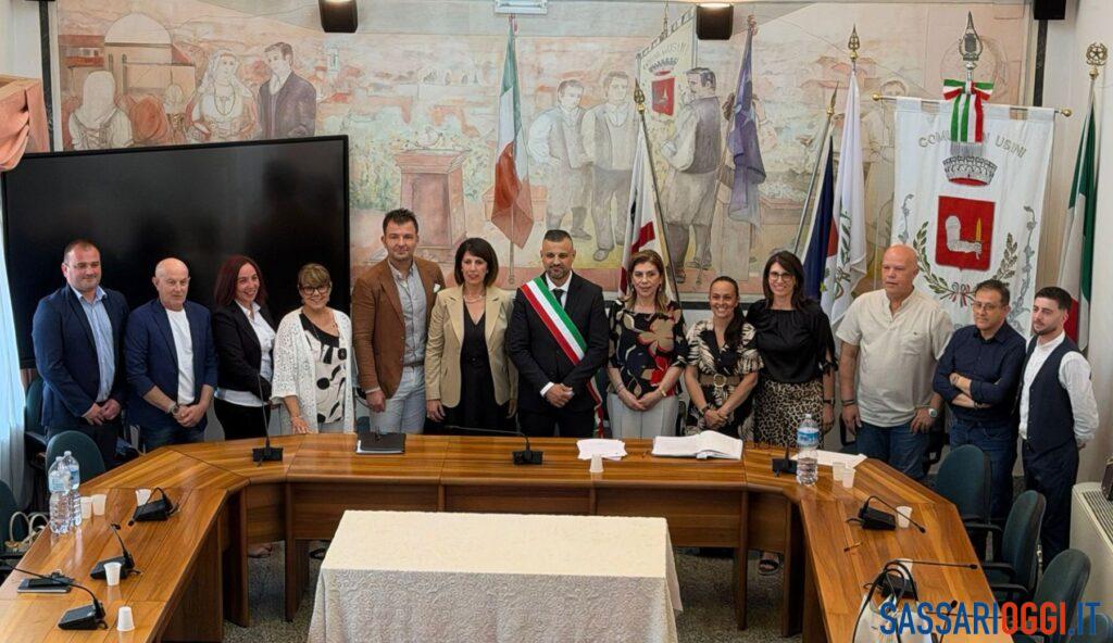 Usini, insediato il Consiglio: il sindaco Testoni presenta la Giunta