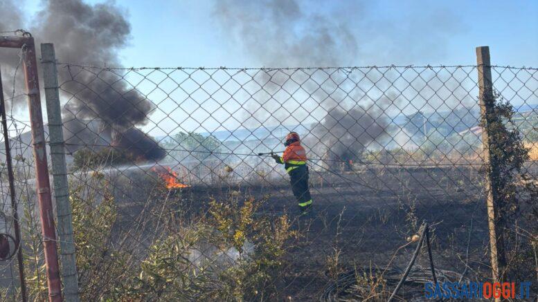 Incendio nelle campagne di Sorso, La Prunosa