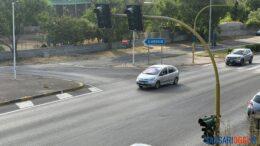 Semaforo strada Sant'Orsola Sassari Porto Torres
