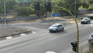 Semaforo strada Sant'Orsola Sassari Porto Torres