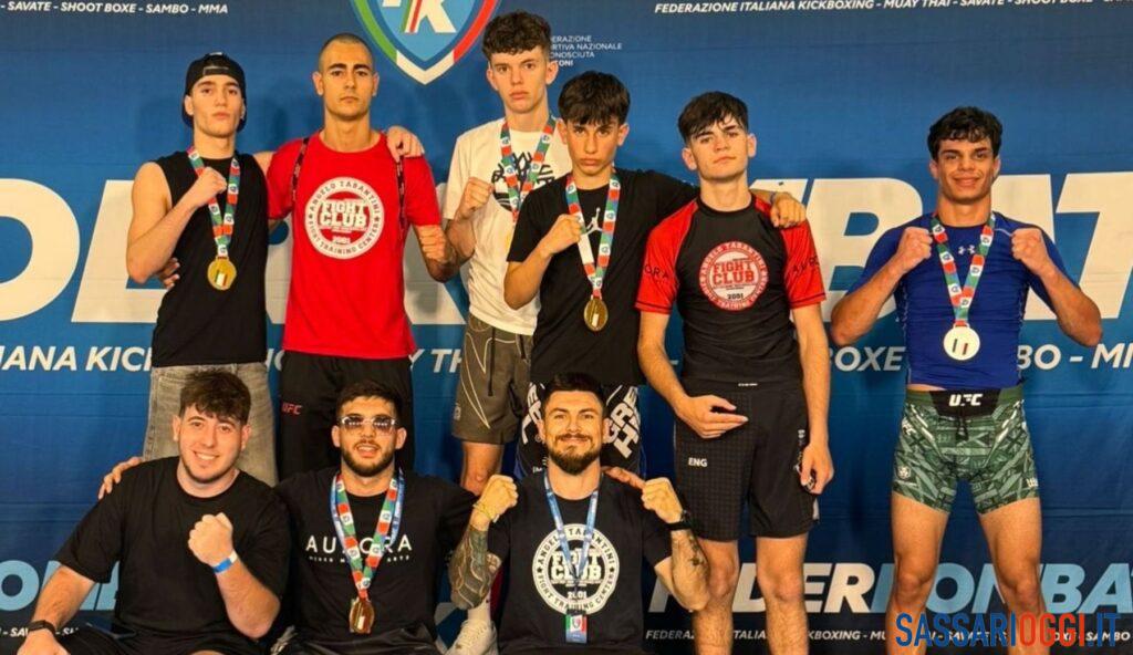 Trionfo per il Team Tarantini Sassari ai campionati italiani Mma