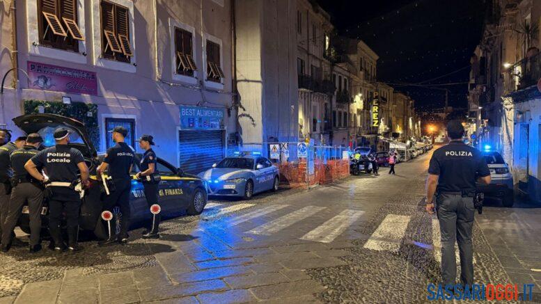 Controlli nel centro storico di Sassari, identificate 250 persone