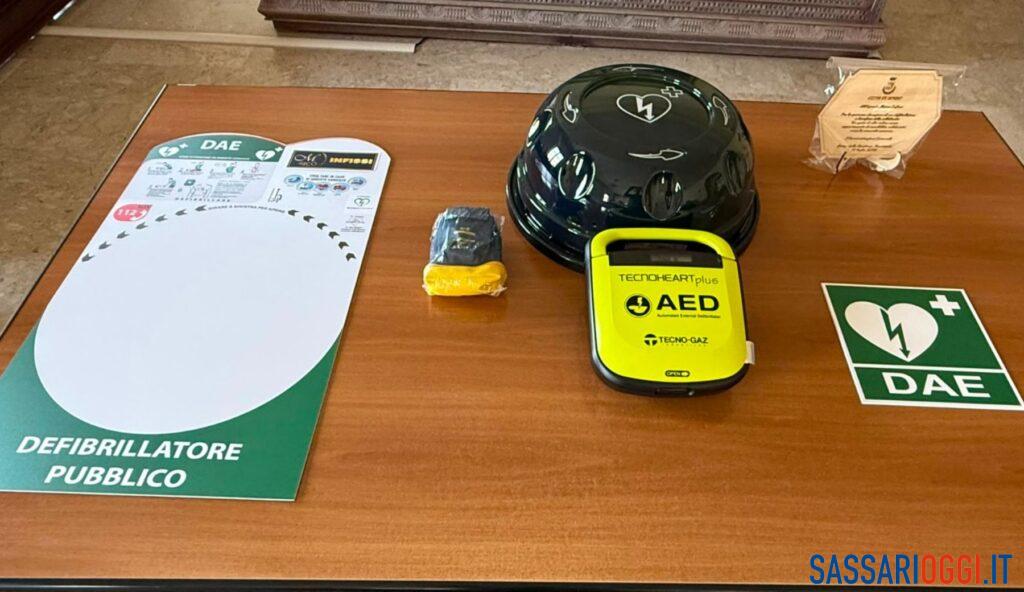 Sorso nel cuore, nuovo defibrillatore nel piazzale Cappuccini