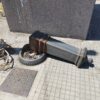 Fontana rotta e abbandonata alla stazione ferroviaria di Sassari