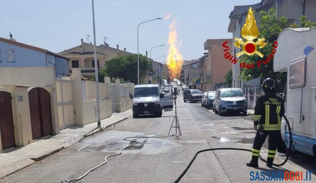 Fuga di gas a Li Punti