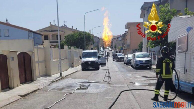 Fuga di gas a Li Punti