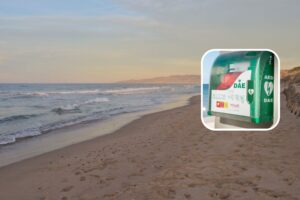 platamona arresto cardiaco spiaggia dae defibrillatore