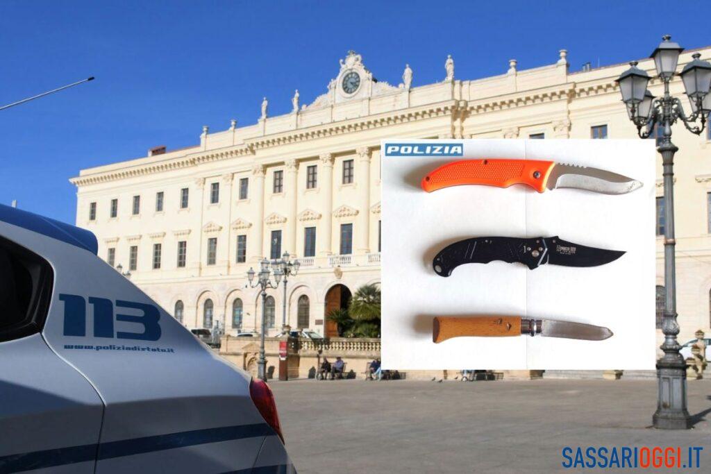 Evade dai domiciliari per dare un coltellata, arrestato a Sassari