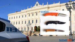 questura sassari coltelli arresto polizia