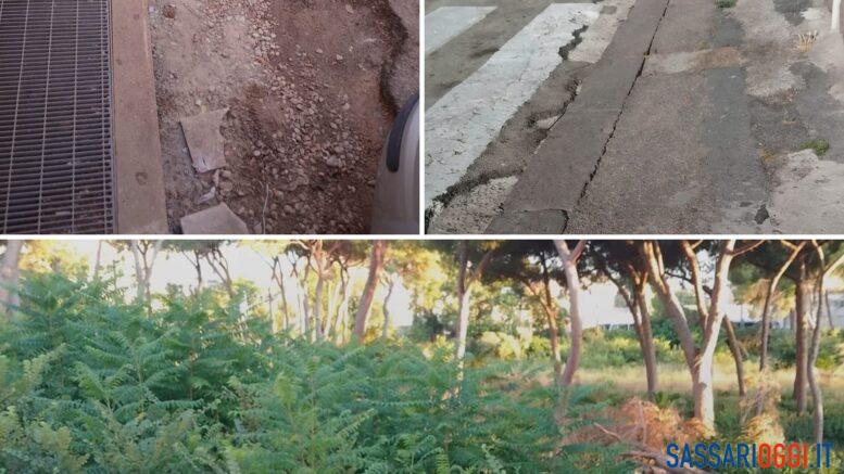 Proteste nei quartieri a Sassari, strade colabrodo e verde incolto