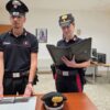 Scoperta con una baionetta prima dell’imbarco a Porto Torres