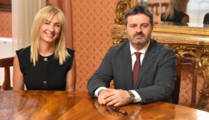 Tania Decortes e Giuseppe Mascia sindaco di Sassari