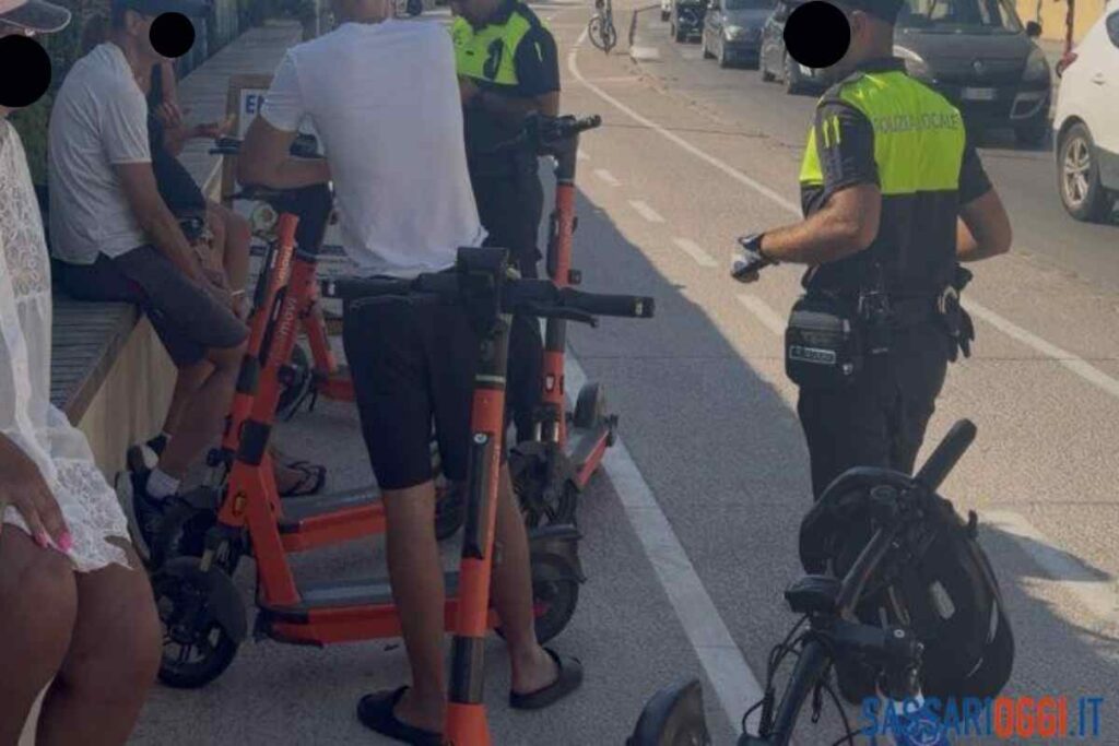 Caos e multe per i monopattini ad Alghero: cosa sta succedendo