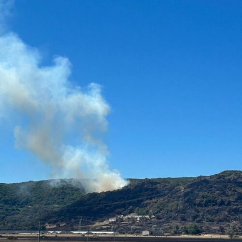 Incendio a Giave