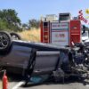 Violento incidente a Illorai, auto si ribalta più volte: un ferito