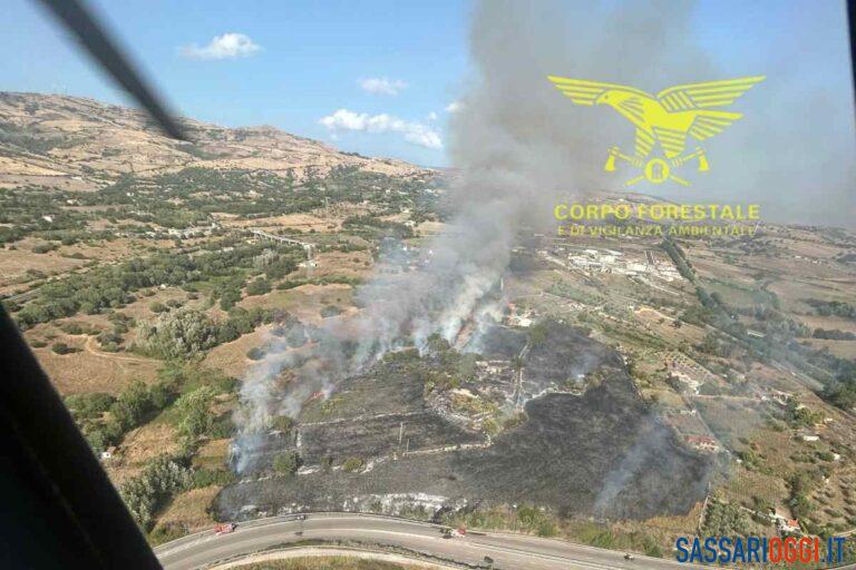 Incendio a Codrongianos