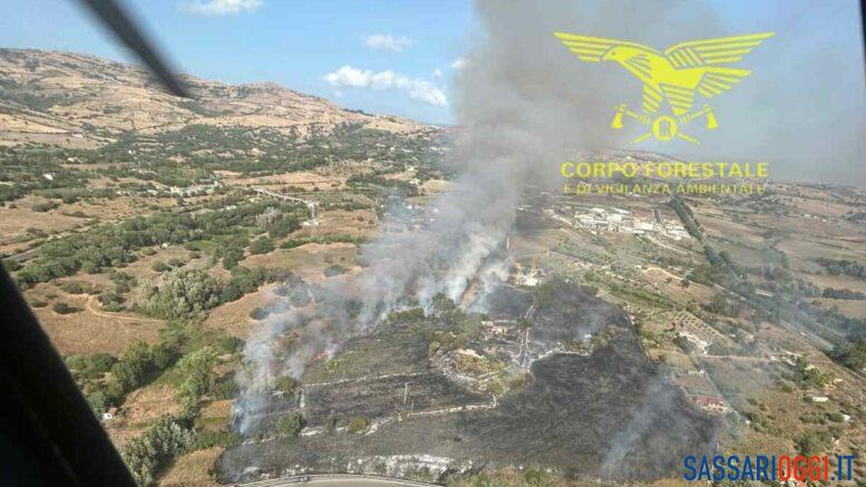 Incendio a Codrongianos