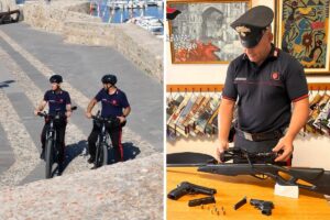 carabinieri arresti sassarese carabina aria compressa