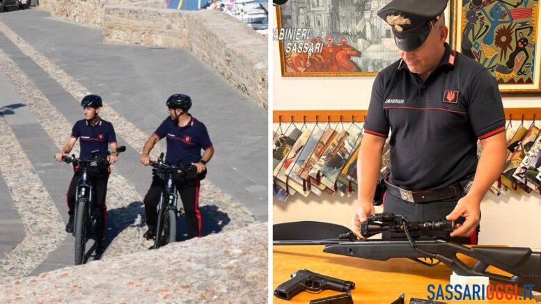 carabinieri arresti sassarese carabina aria compressa