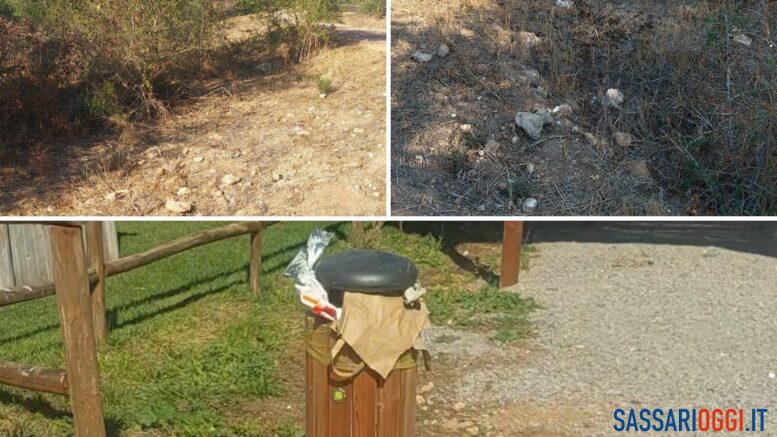 Ex Colonia Campestre nel degrado a Sassari, rifiuti e rami pericolosi