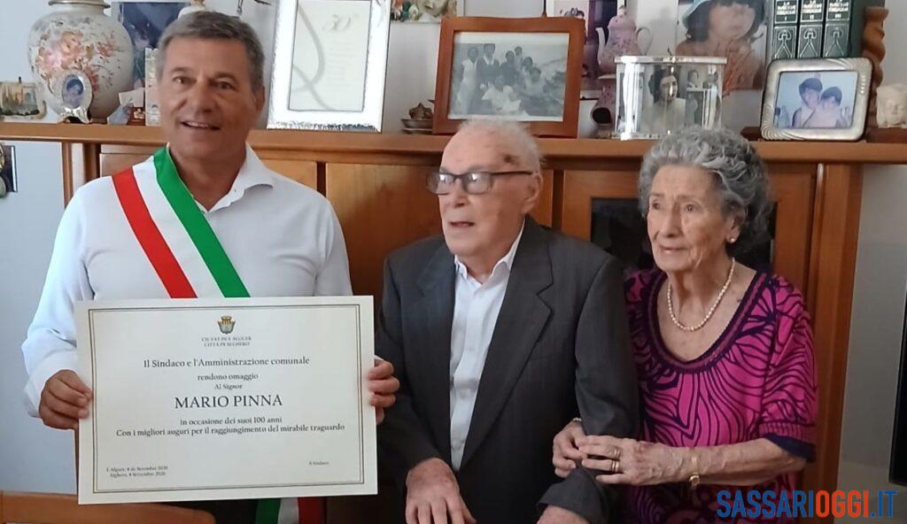 Grande festa ad Alghero per i 100 anni di Mario Pinna