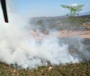 chiaramonti incendio corpo forestale