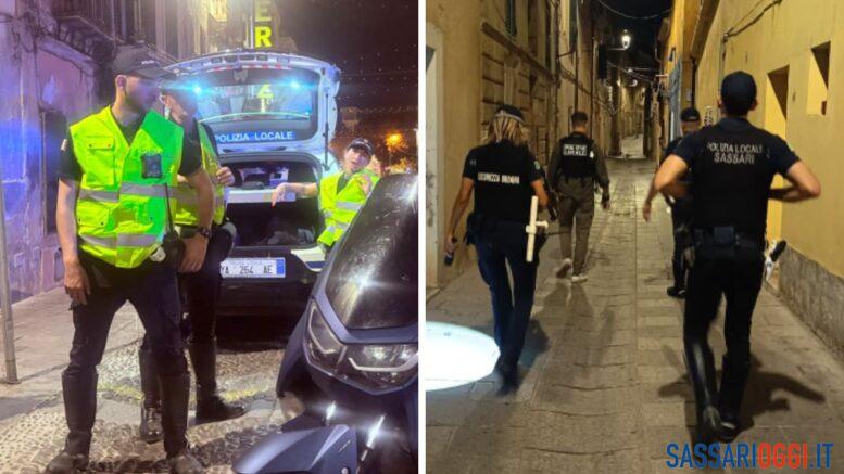 controlli polizia locale sassari centro storico