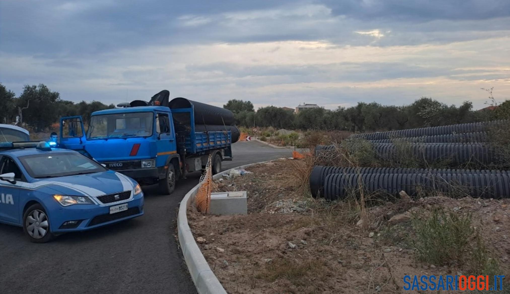 Furto nel cantiere della circonvallazione, un arresto ad Alghero
