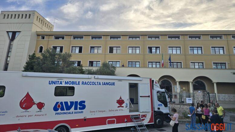 Raccolta sangue a Sassari