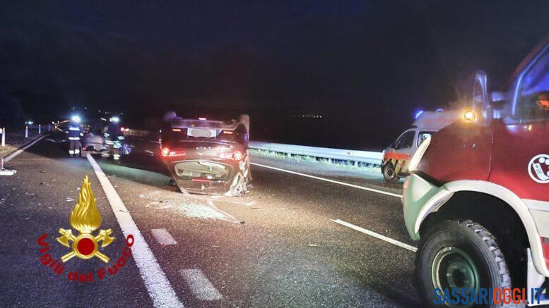 Violento incidente al bivio per Florinas, due feriti