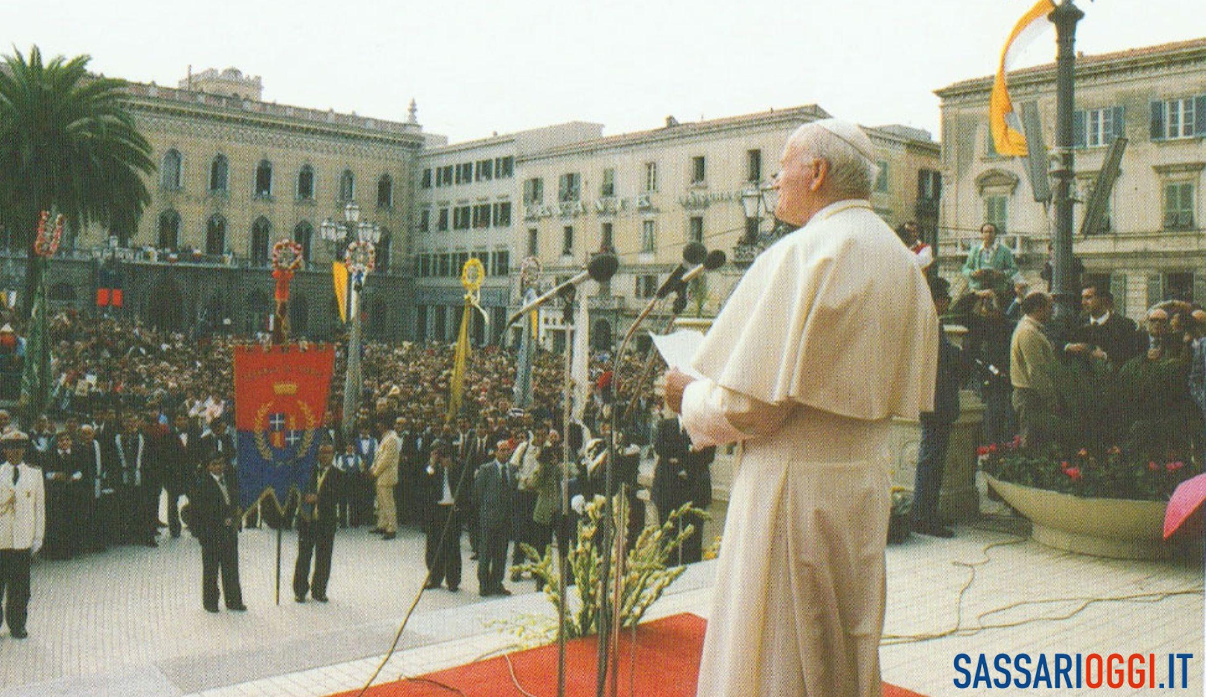 Visita Papa Giovanni Paolo II a Sassari il 19 ottobre 1985