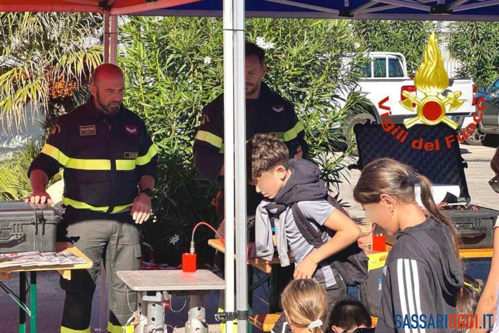 Porto Torres, i vigili del fuoco incontrano le scuole per la settimana della Protezione civile